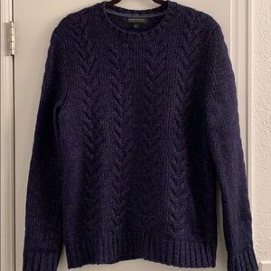 Banana Republic Blue Cable Knit Sweater